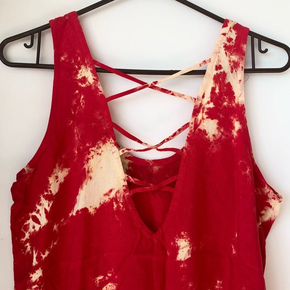 5/$20 Tie Dye Tank Top w/ Studs and Back Cut-out - Picture 5 of 6